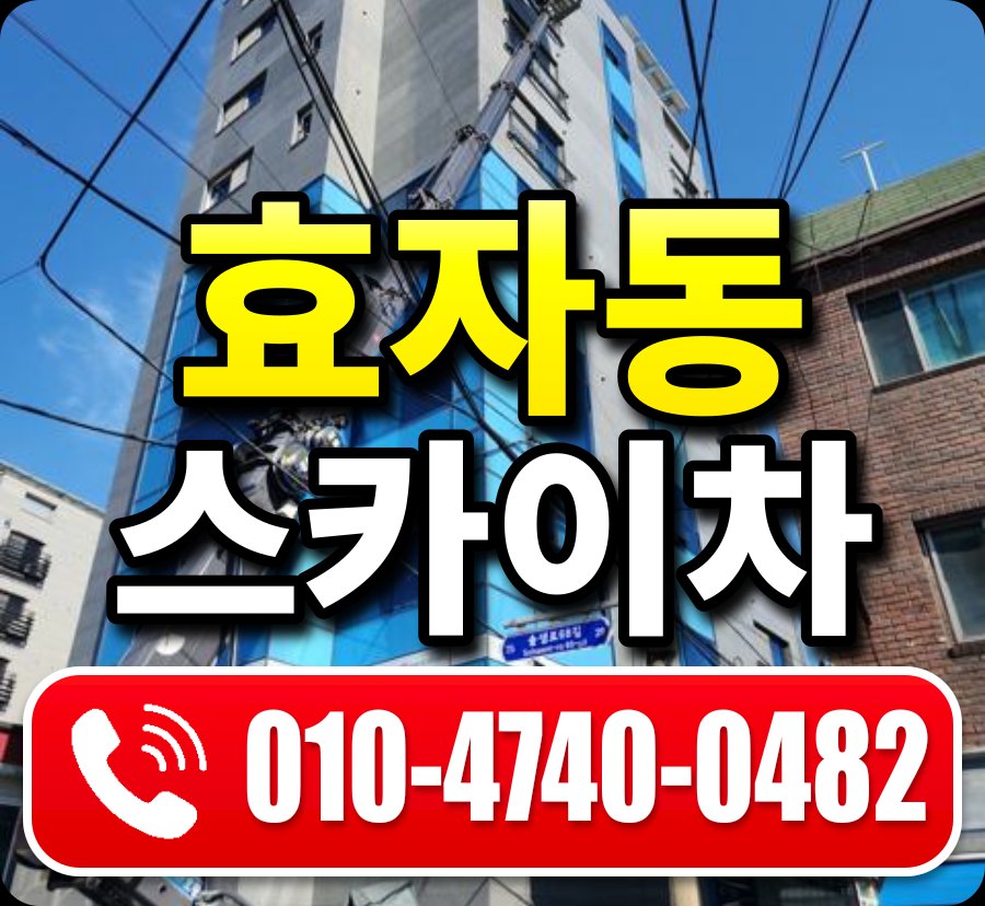 효자동 스카이차 010-4740-0482