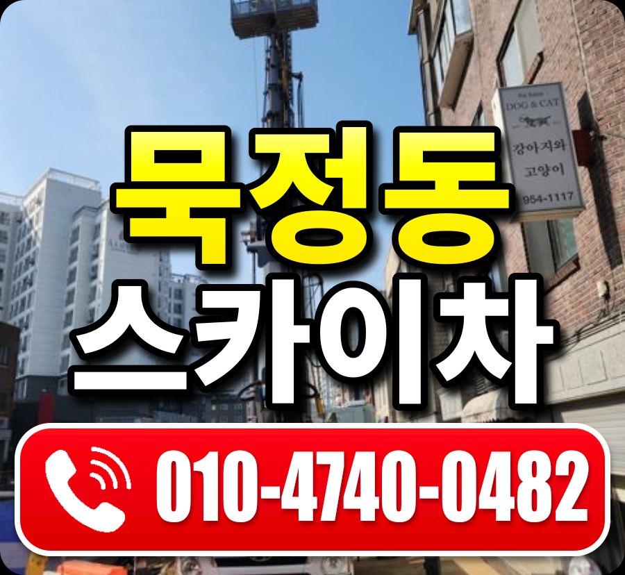 묵정동 스카이차 010-4740-0482