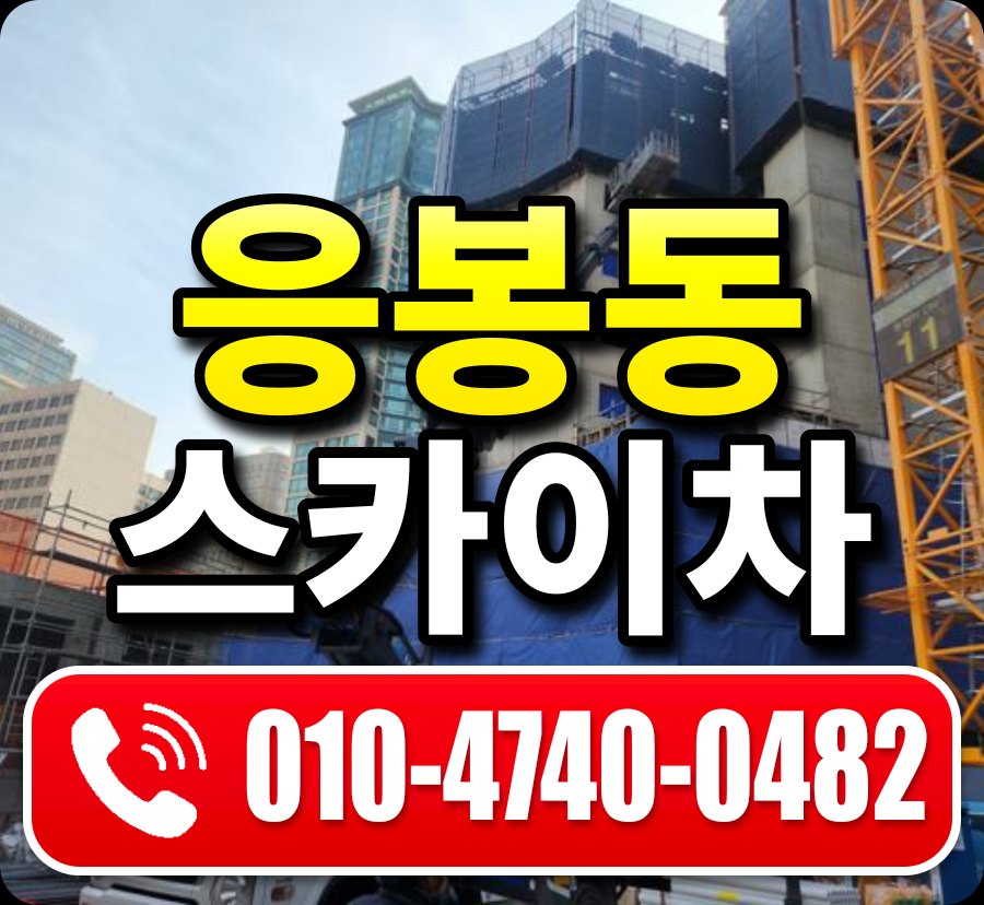 응봉동 스카이차 010-4740-0482