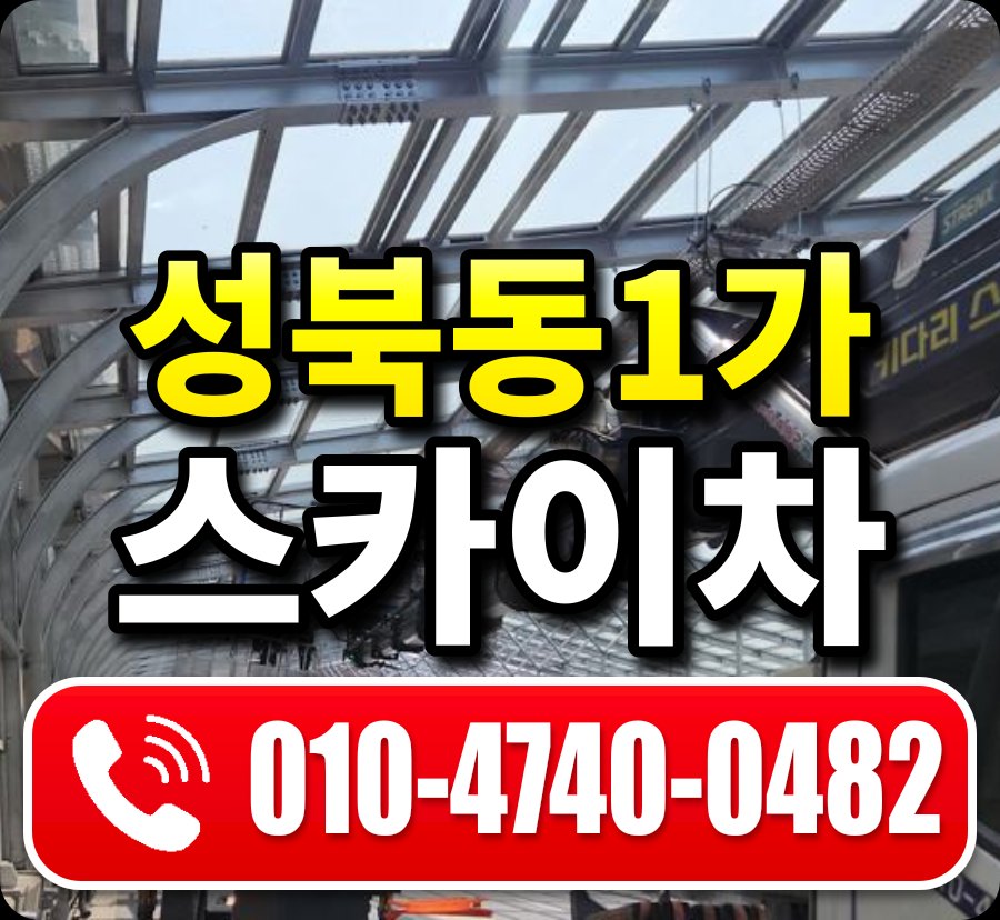 성북동1가 스카이차 010-4740-0482