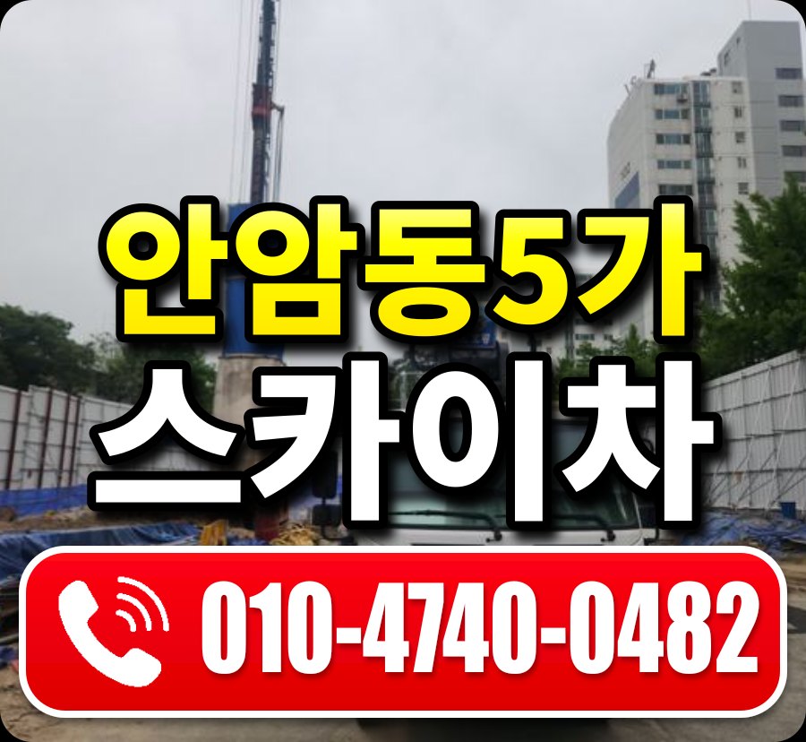 안암동5가 스카이차 010-4740-0482