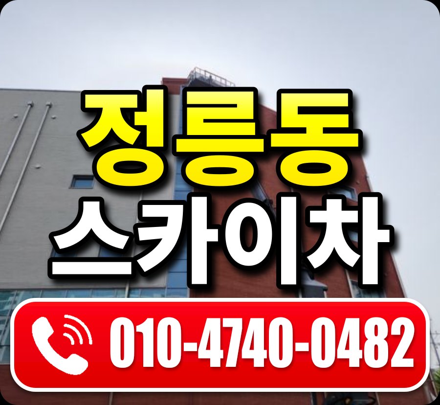 정릉동 스카이차 010-4740-0482
