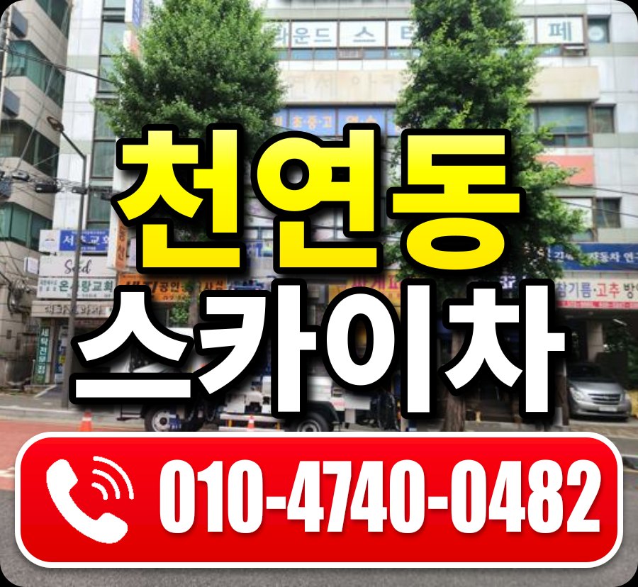 천연동 스카이차 010-4740-0482