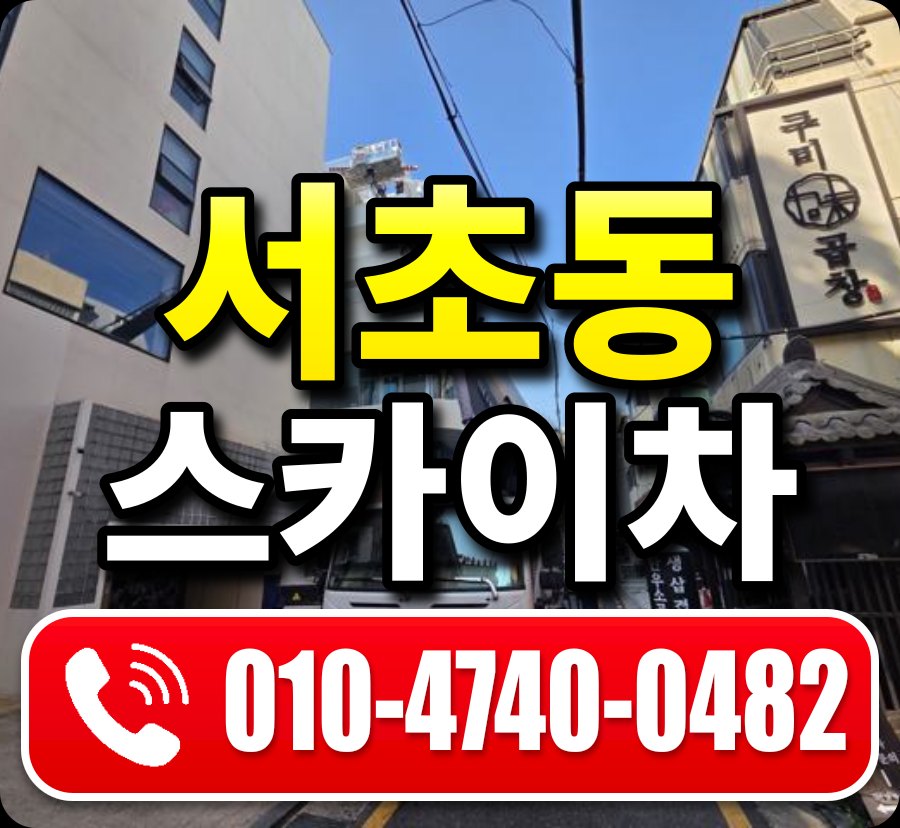 서초동 스카이차 010-4740-0482