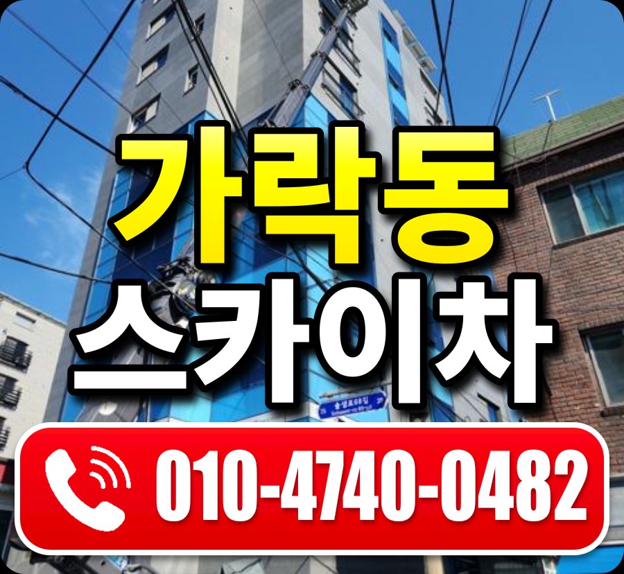 가락동 스카이차 010-4740-0482