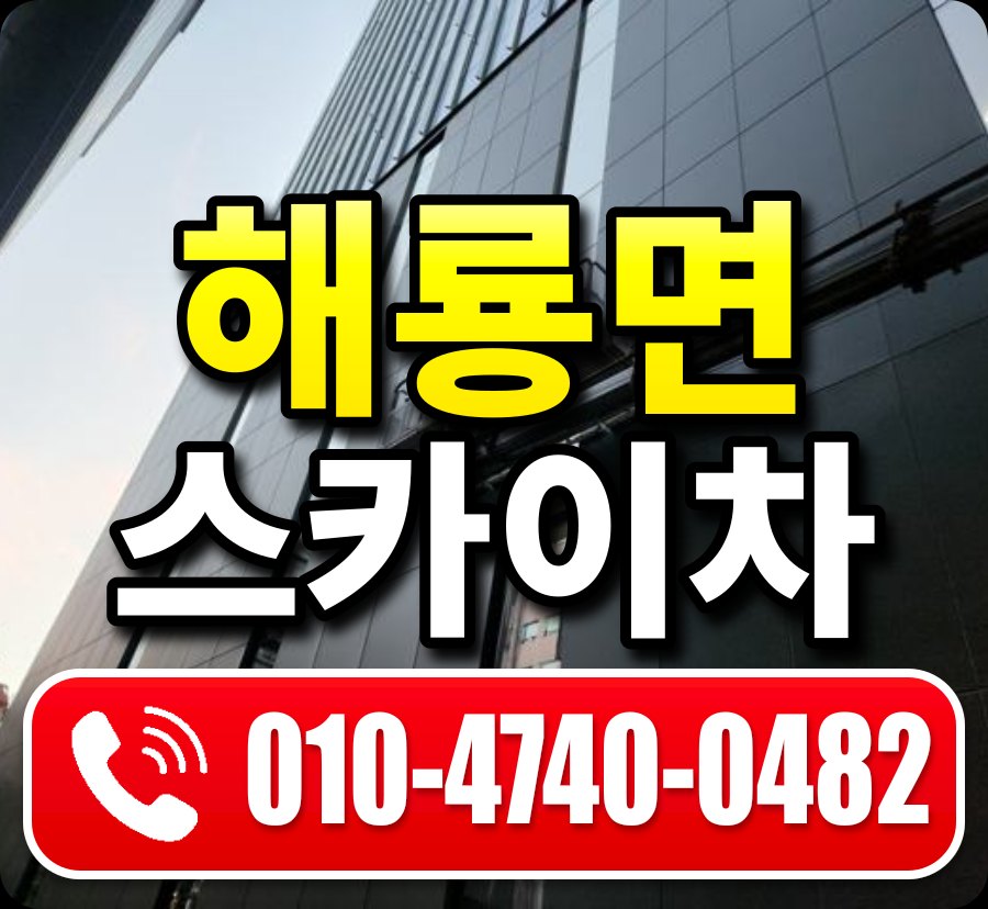 해룡면 스카이차 010-4740-0482