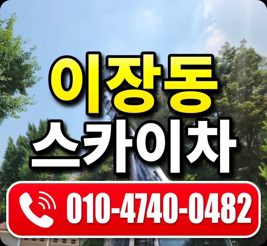이장동 스카이차 010-4740-0482