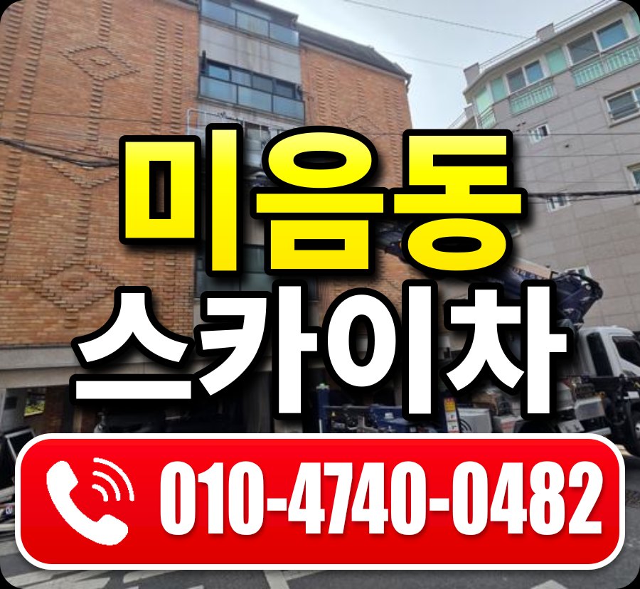 미음동 스카이차 010-4740-0482