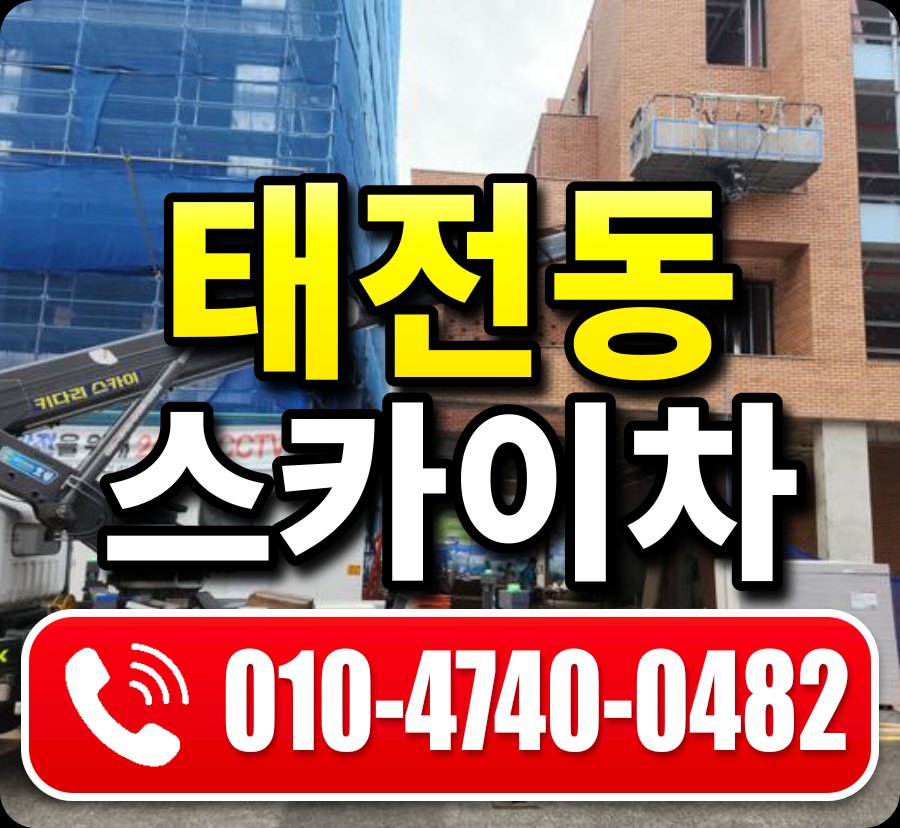 태전동 스카이차 010-4740-0482