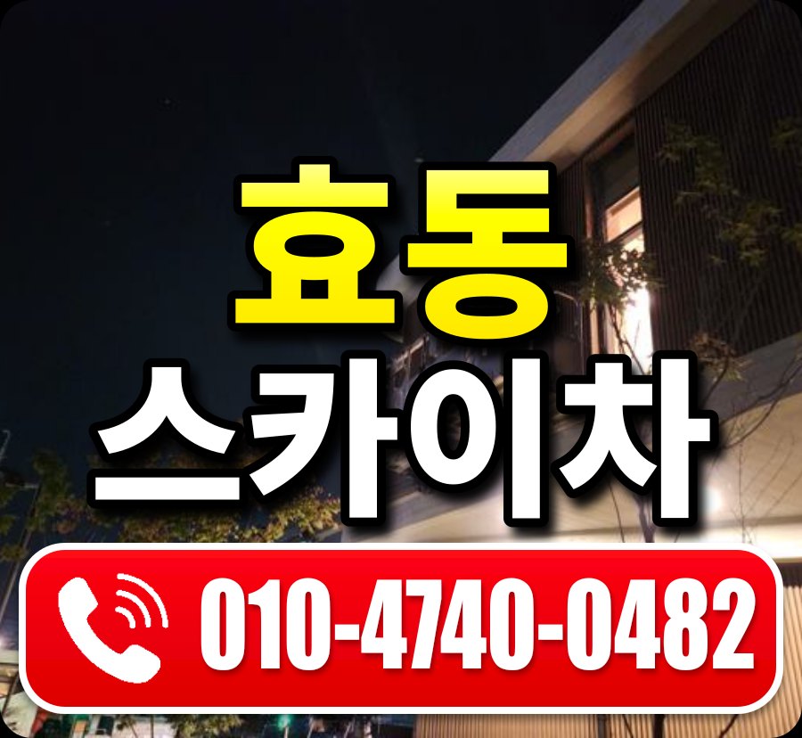 효동 스카이차 010-4740-0482