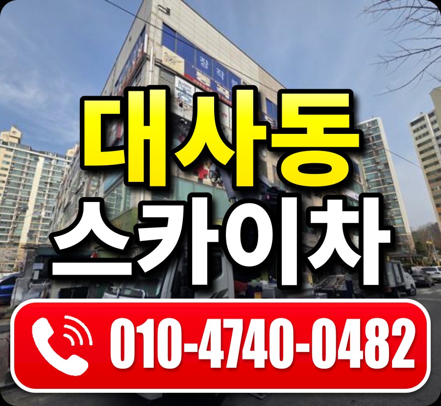 대사동 스카이차 010-4740-0482