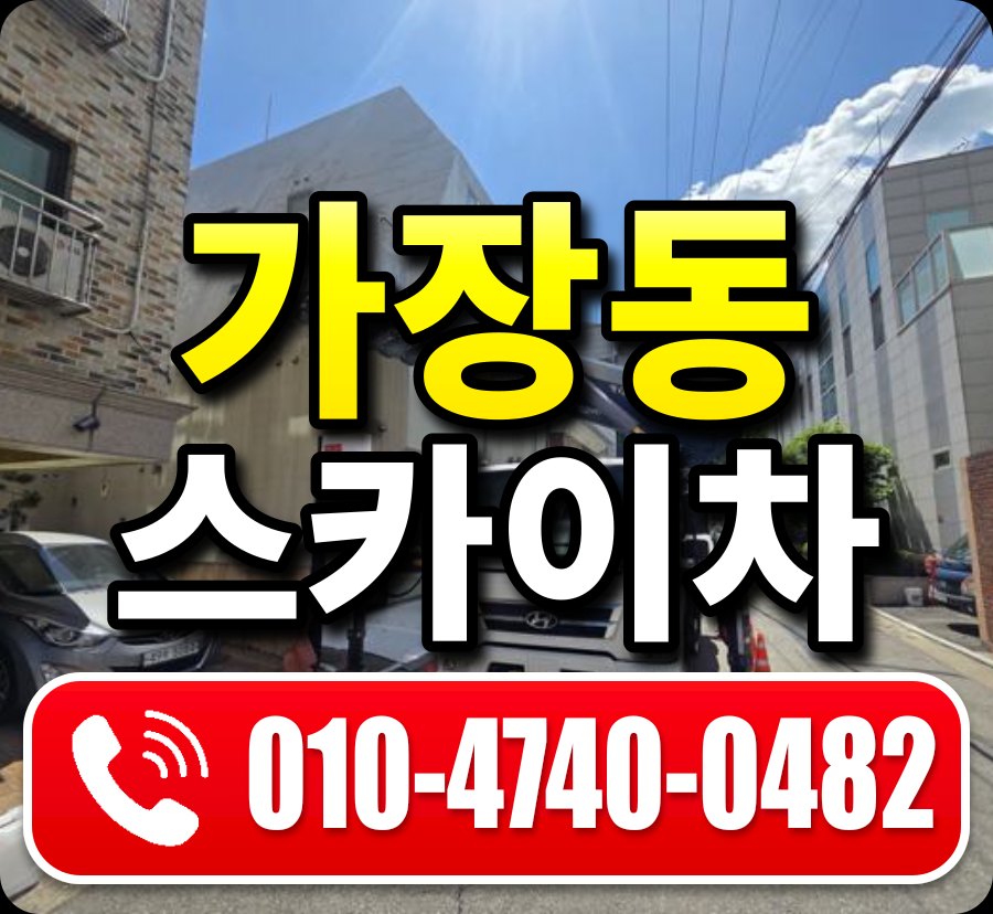 가장동 스카이차 010-4740-0482