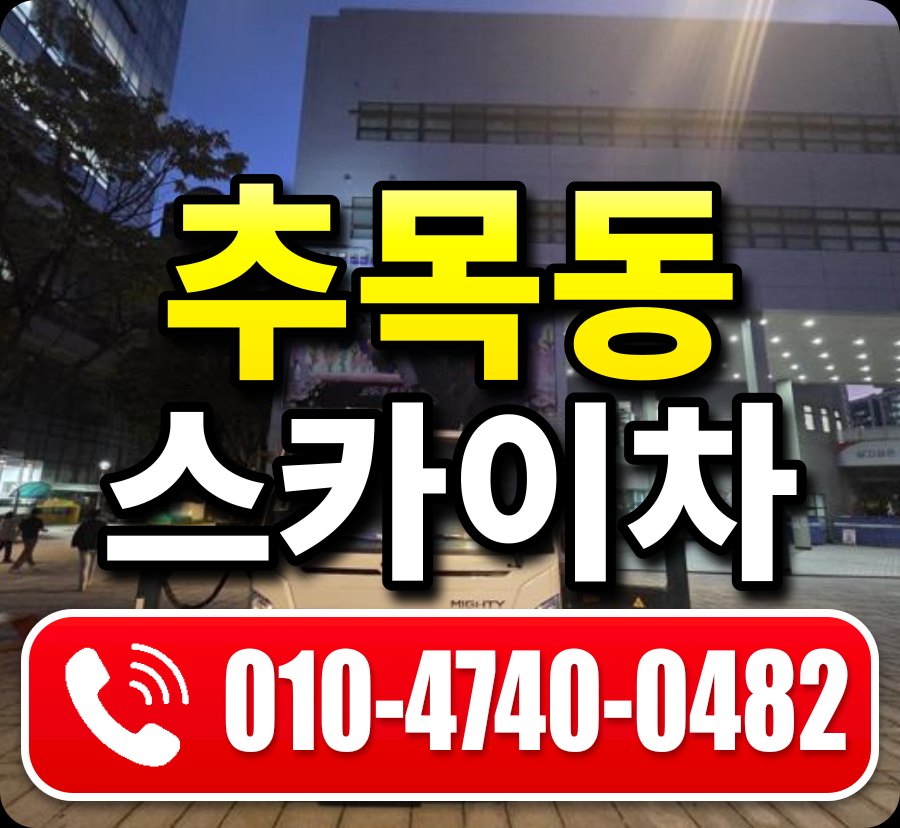 추목동 스카이차 010-4740-0482