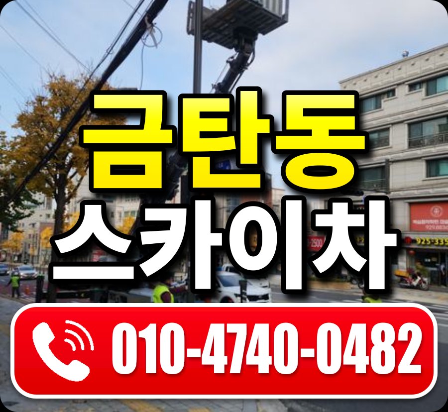 금탄동 스카이차 010-4740-0482