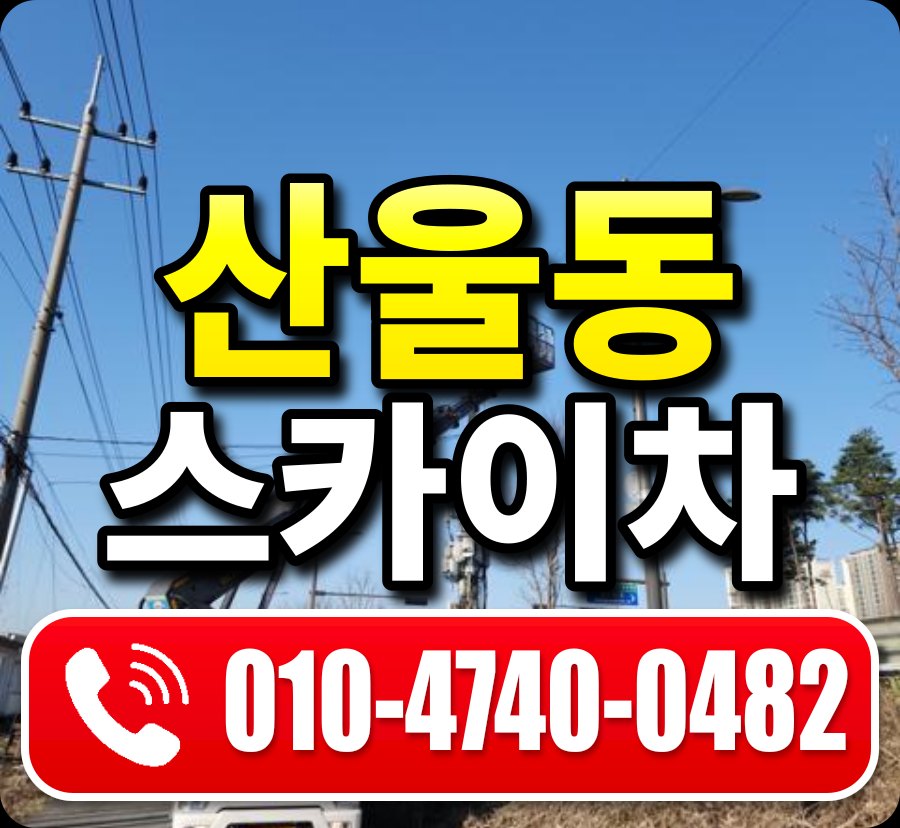 산울동 스카이차 010-4740-0482