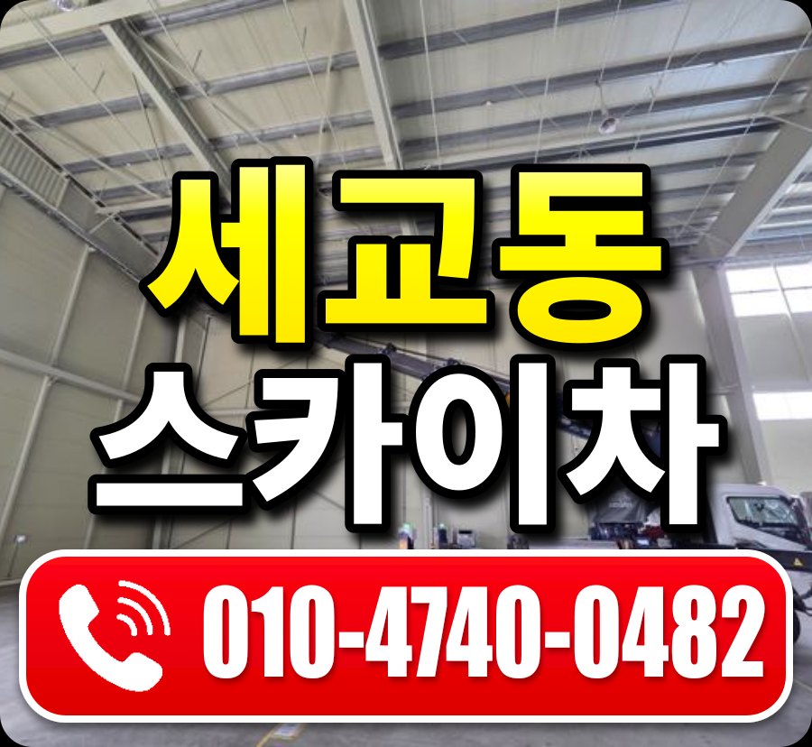 세교동 스카이차 010-4740-0482