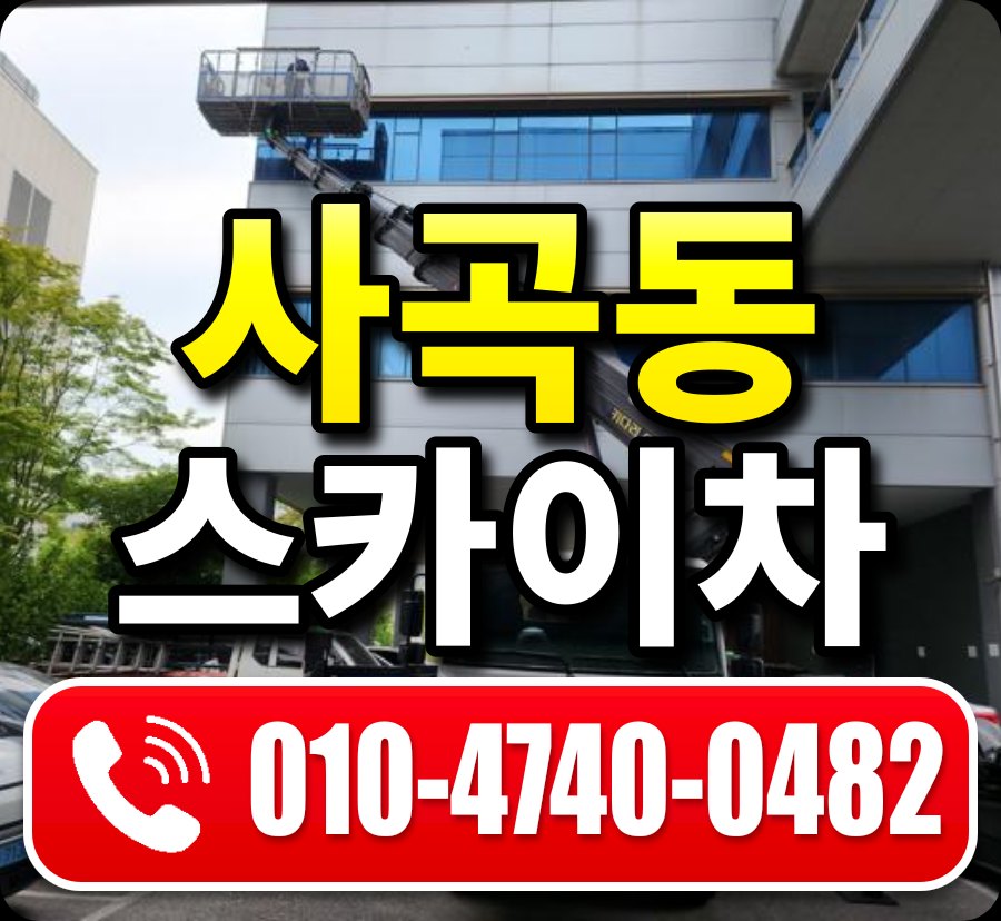 사곡동 스카이차 010-4740-0482
