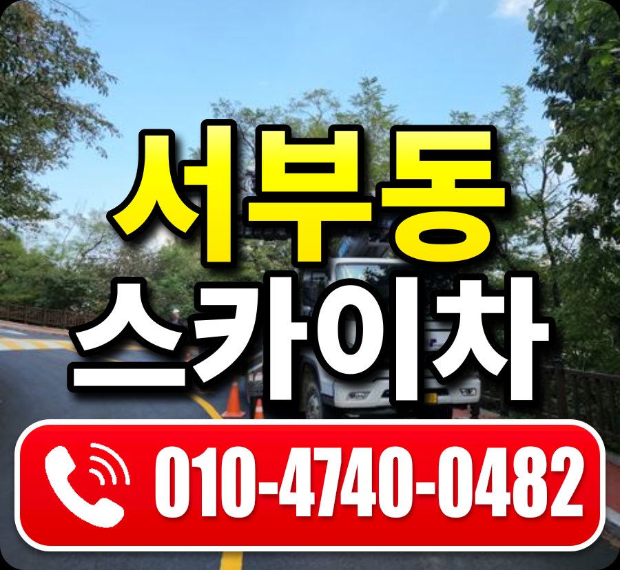 서부동 스카이차 010-4740-0482