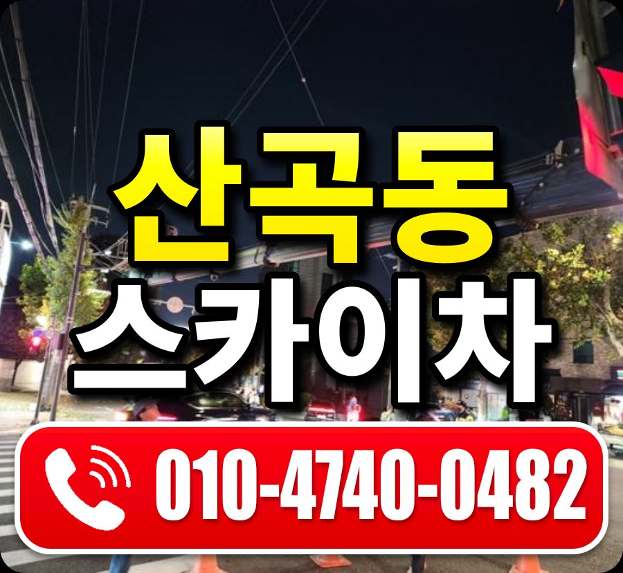 산곡동 스카이차 010-4740-0482