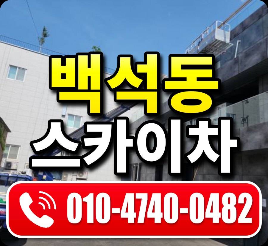 백석동 스카이차 010-4740-0482