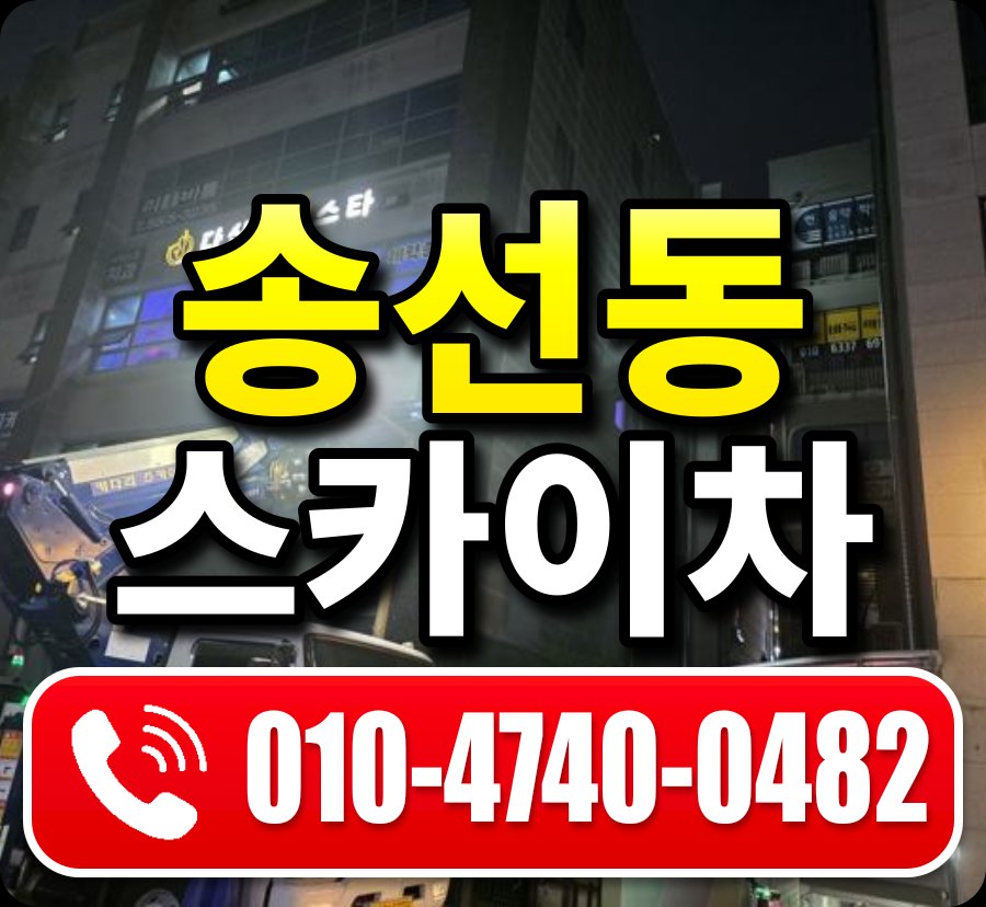 송선동 스카이차 010-4740-0482