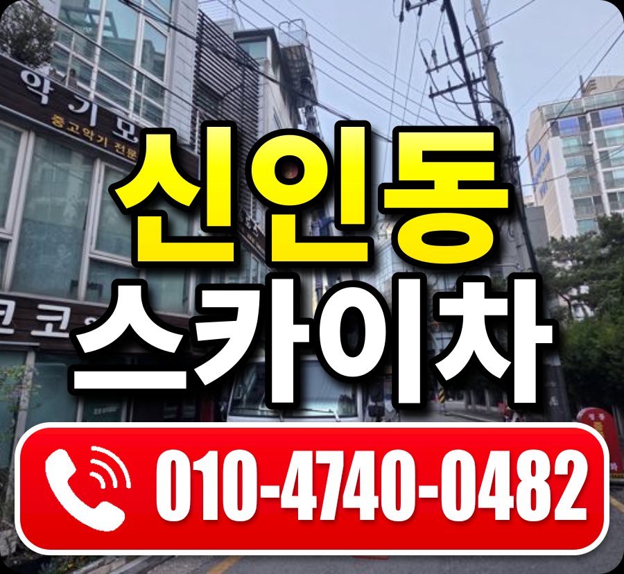 신인동 스카이차 010-4740-0482