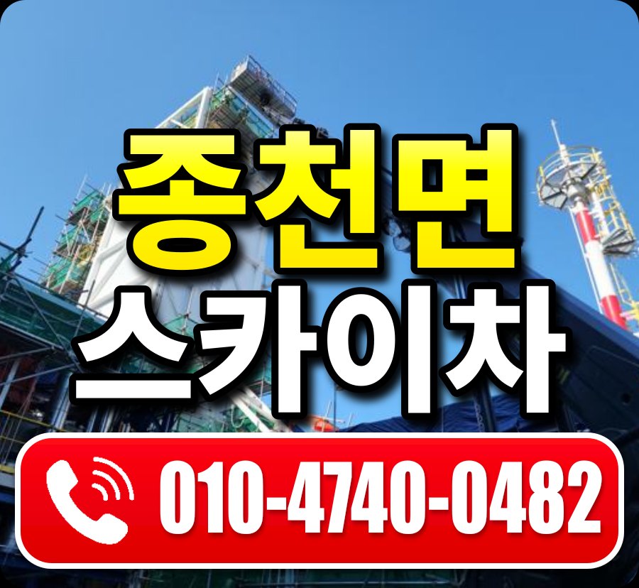 종천면 스카이차 010-4740-0482