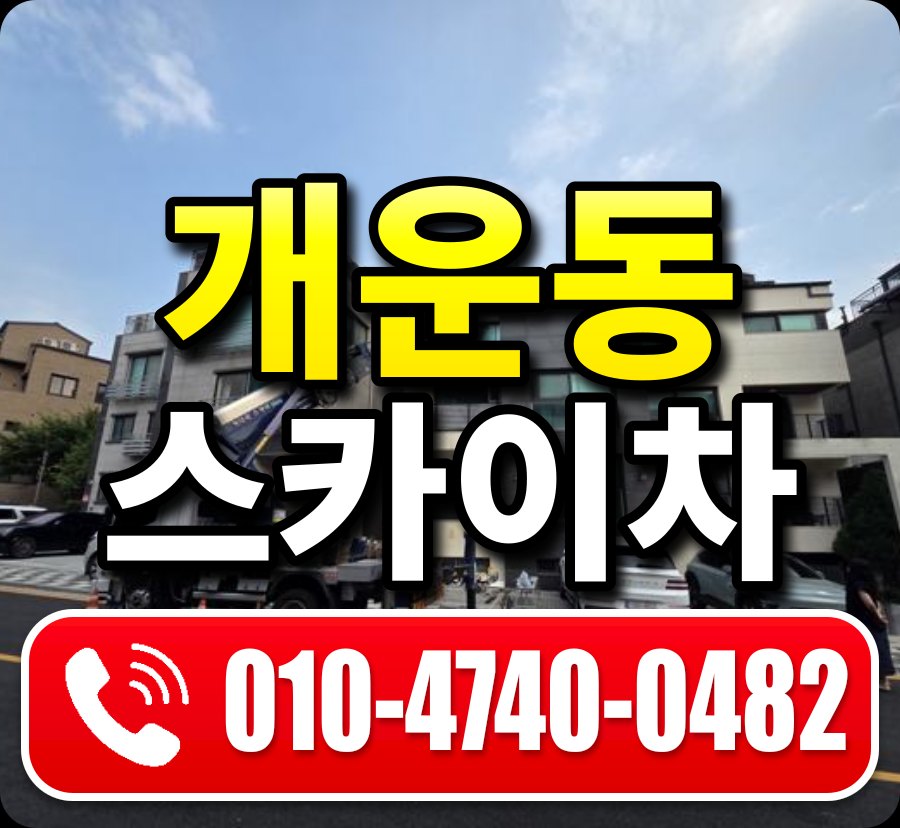개운동 스카이차 010-4740-0482