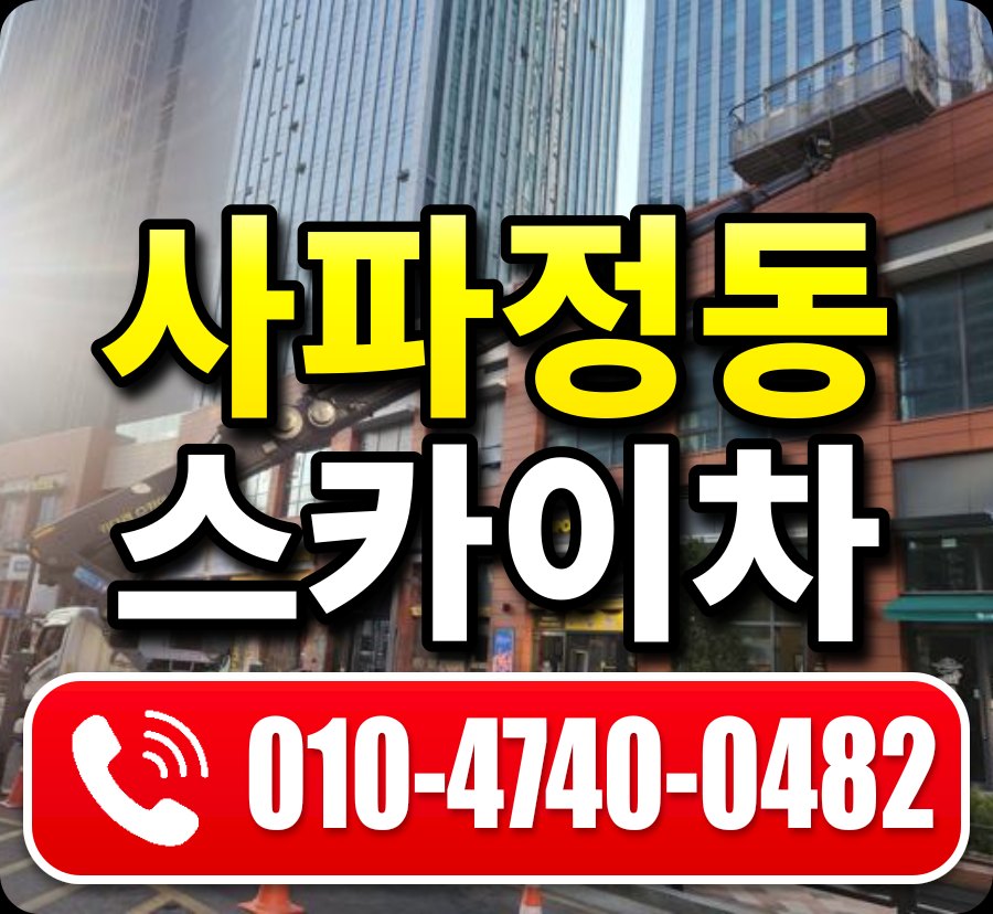 사파정동 스카이차 010-4740-0482