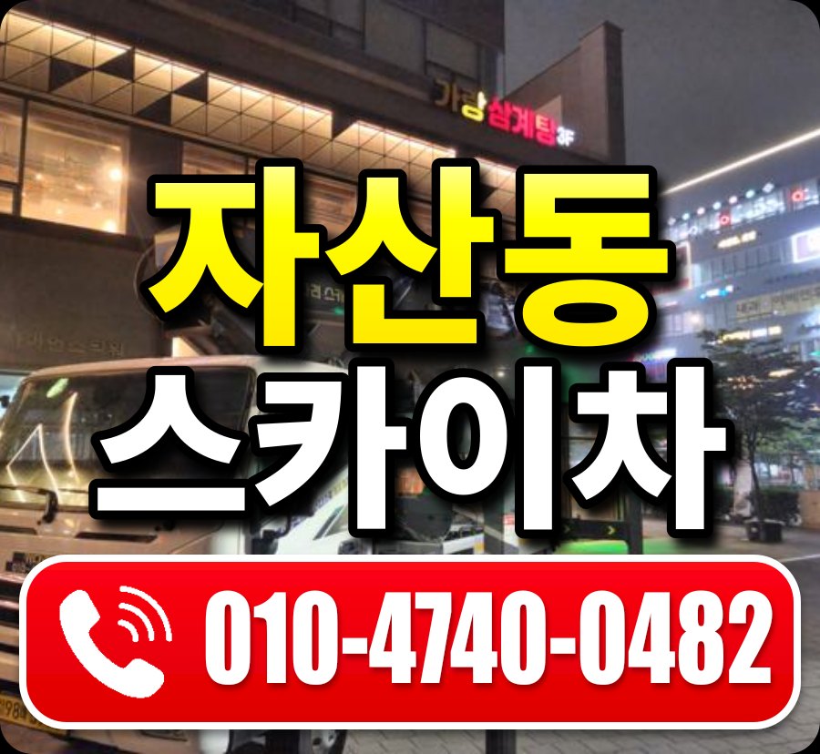 자산동 스카이차 010-4740-0482
