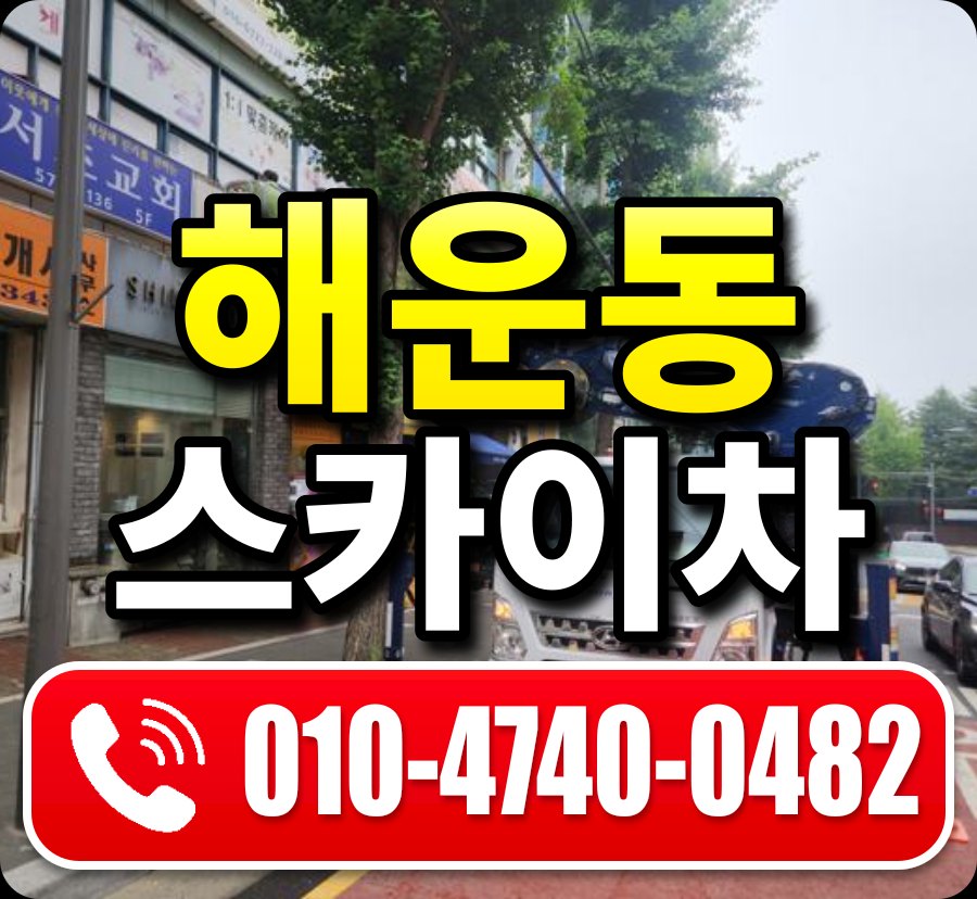 해운동 스카이차 010-4740-0482