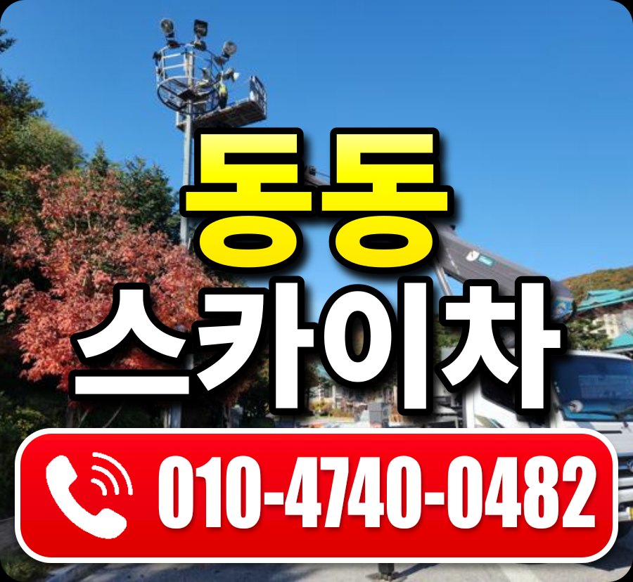 동동 스카이차 010-4740-0482