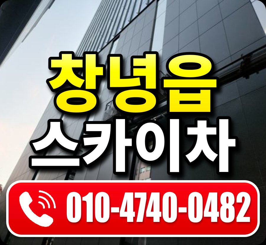 창녕읍 스카이차 010-4740-0482