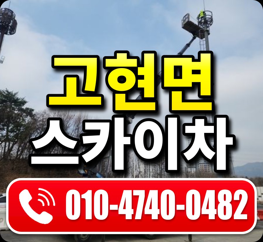 고현면 스카이차 010-4740-0482