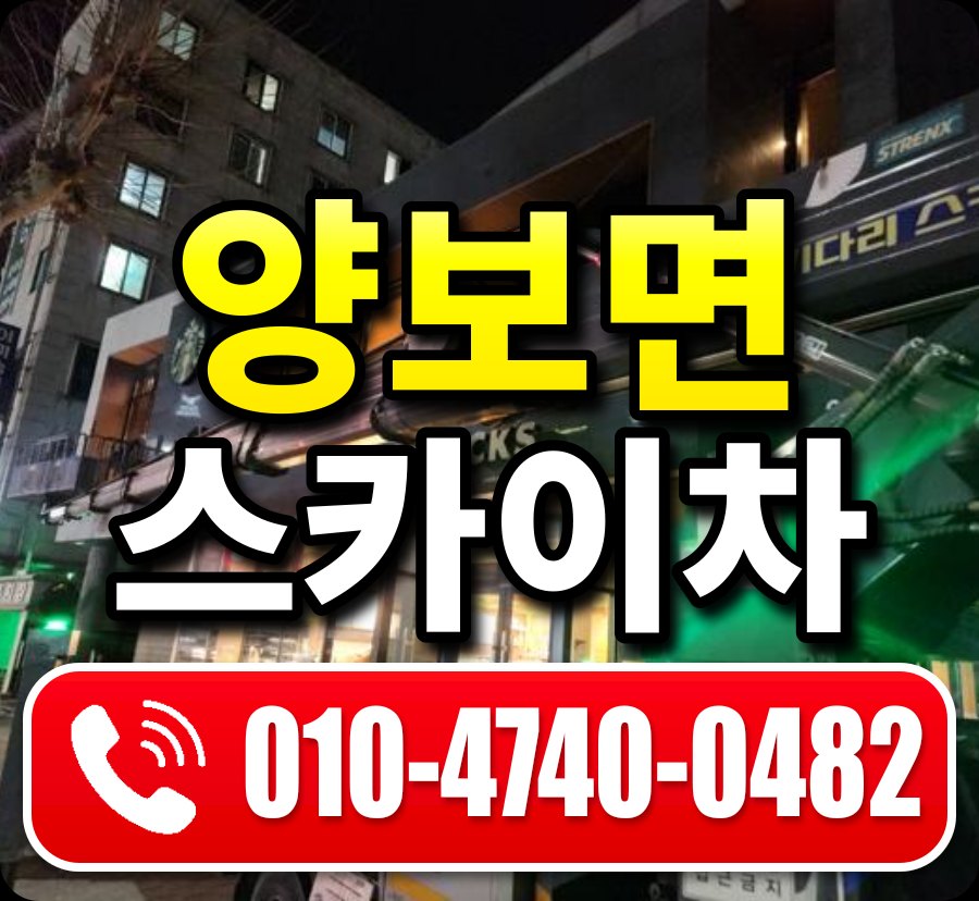 양보면 스카이차 010-4740-0482