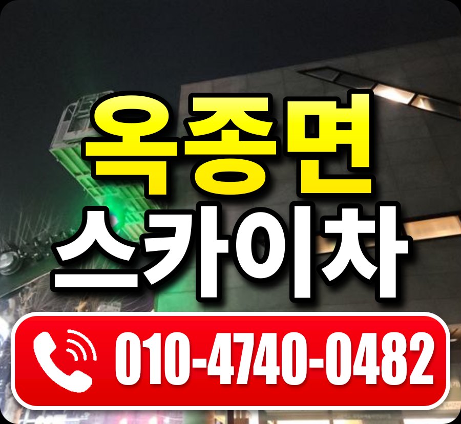 옥종면 스카이차 010-4740-0482
