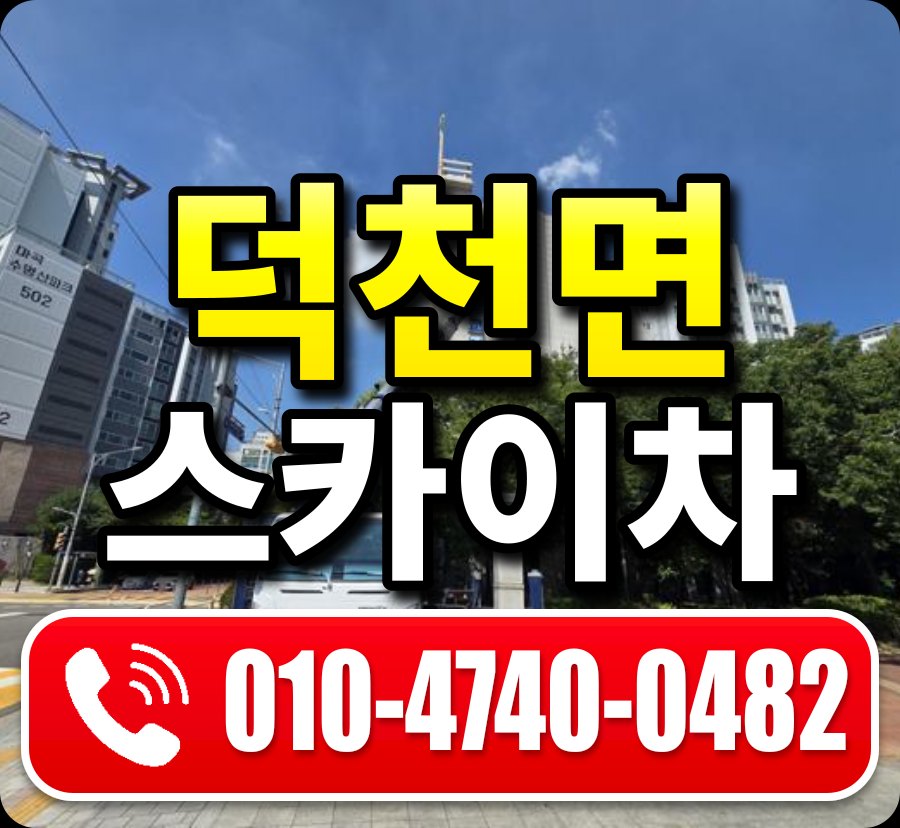 덕천면 스카이차 010-4740-0482