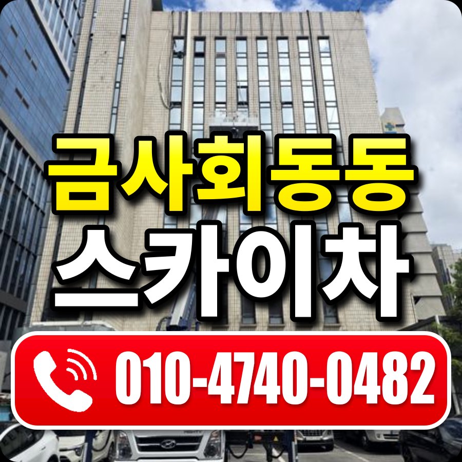 금사회동동 스카이차 010-4740-0482
