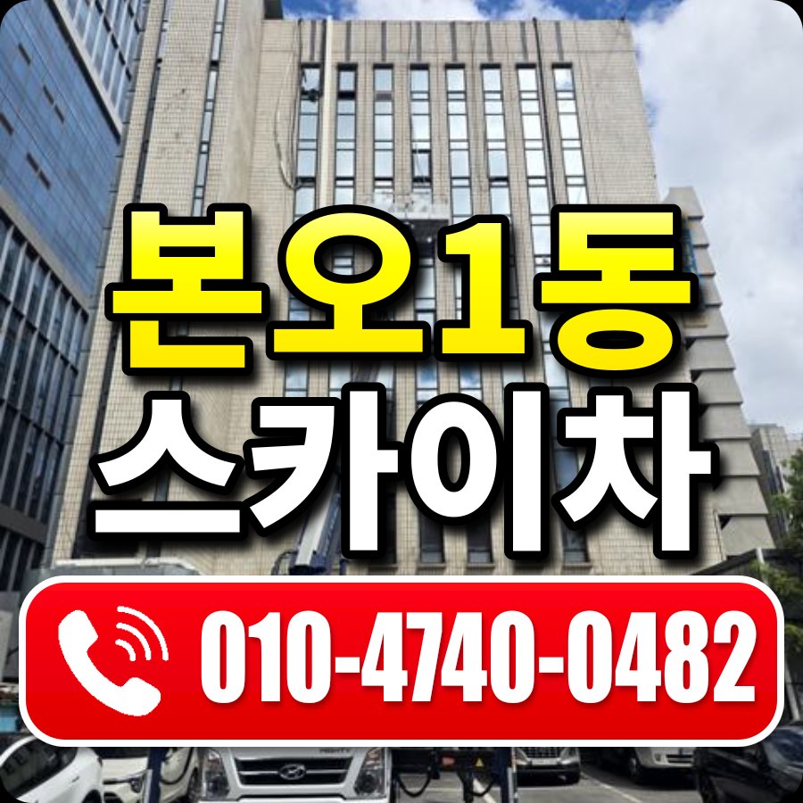 본오1동 스카이차 010-4740-0482