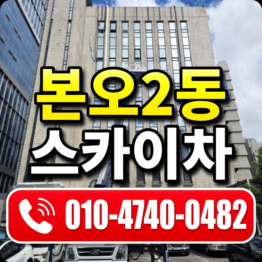 본오2동 스카이차 010-4740-0482