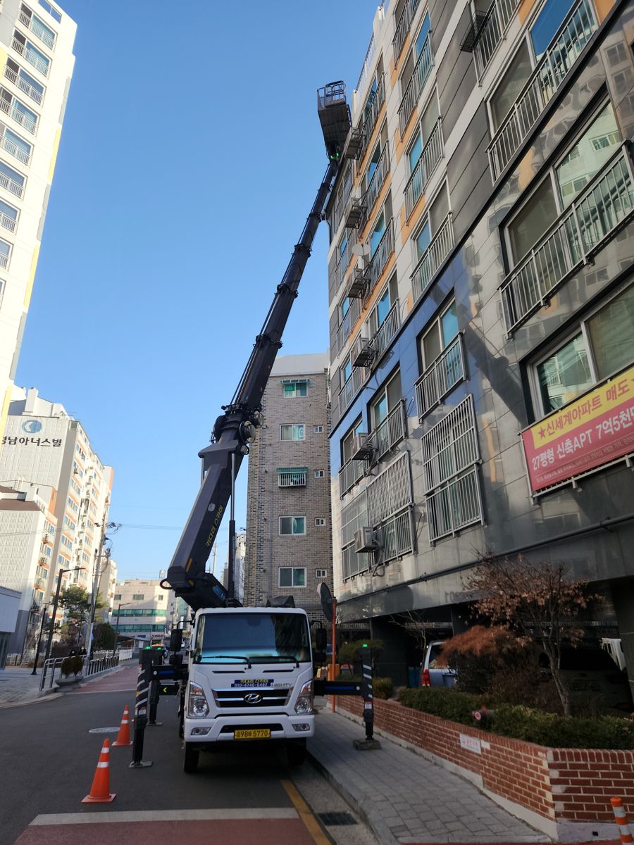 스카이차·고소작업차 실제 작업 현장 1