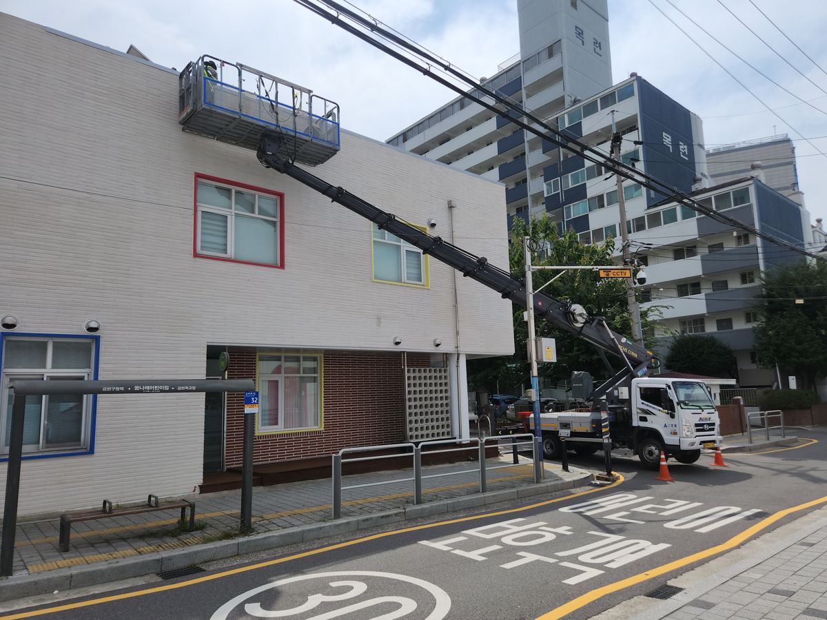 스카이차·고소작업차 실제 작업 현장 6