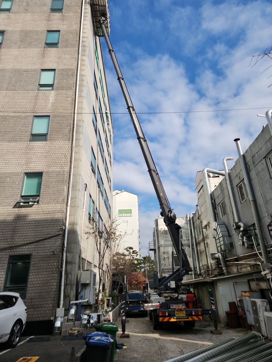 스카이차·고소작업차 실제 작업 현장 5