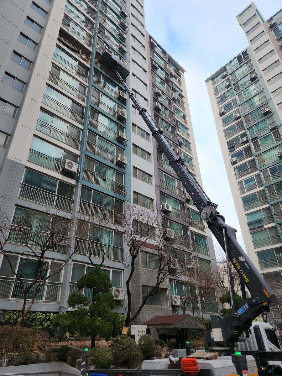 스카이차·고소작업차 실제 작업 현장 5