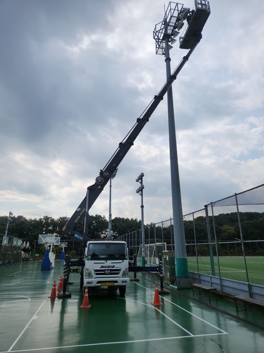 스카이차·고소작업차 실제 작업 현장 1