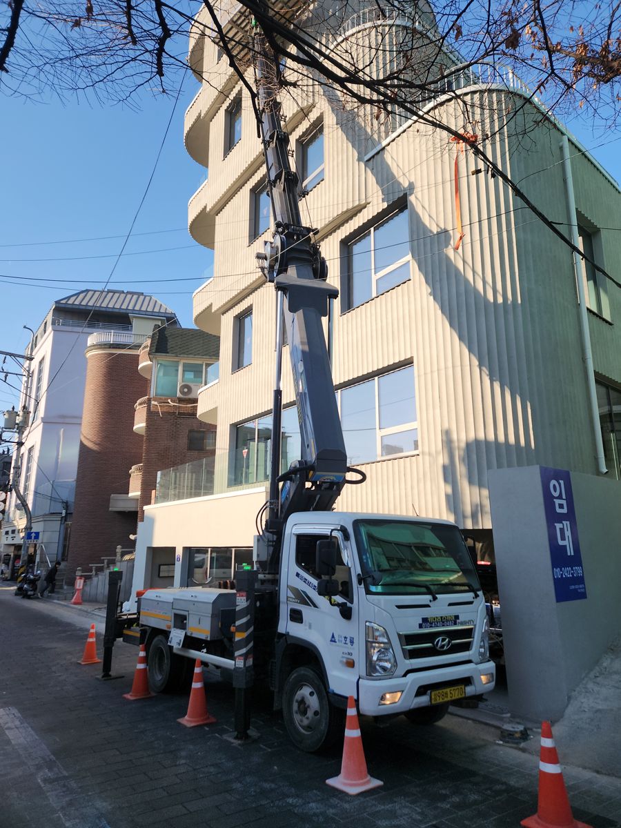 스카이차·고소작업차 실제 작업 현장 5