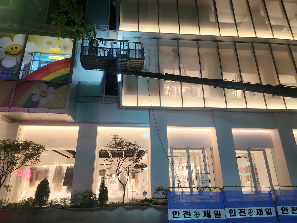 스카이차·고소작업차 실제 작업 현장 3