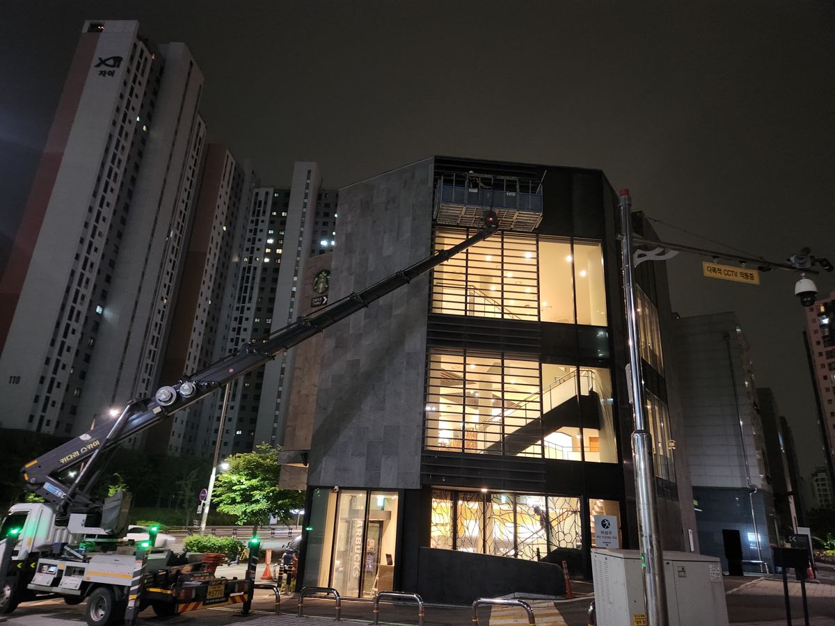 스카이차·고소작업차 실제 작업 현장 3