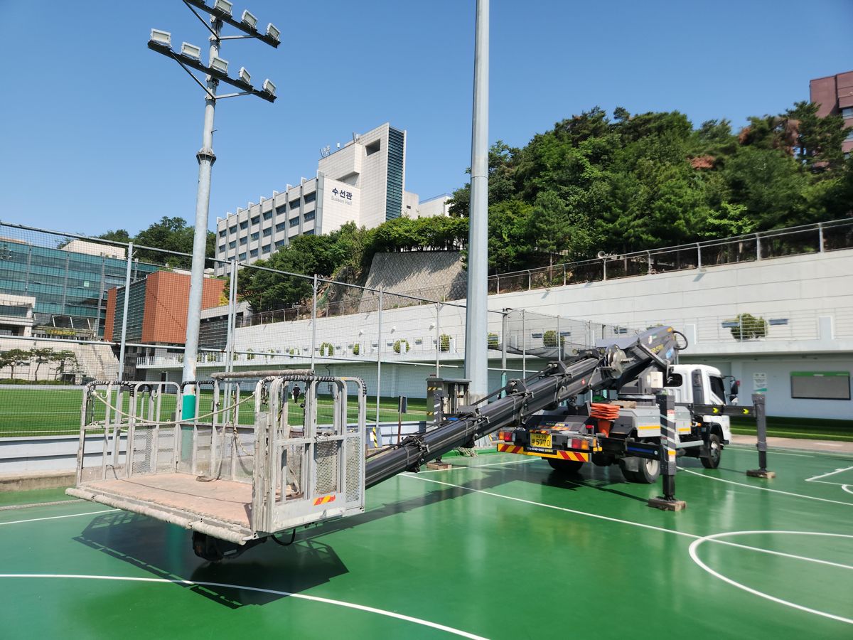 스카이차·고소작업차 실제 작업 현장 1