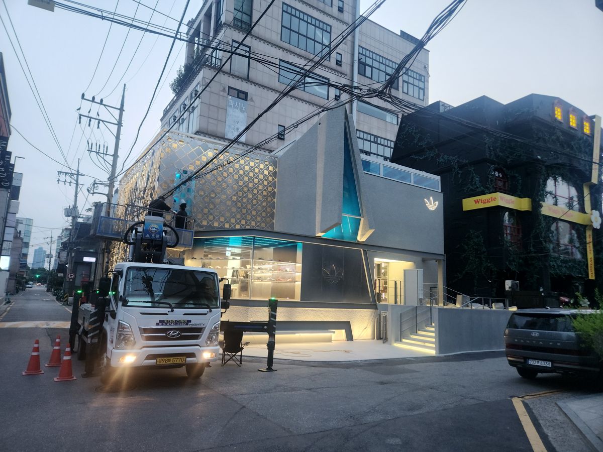 스카이차·고소작업차 실제 작업 현장 3